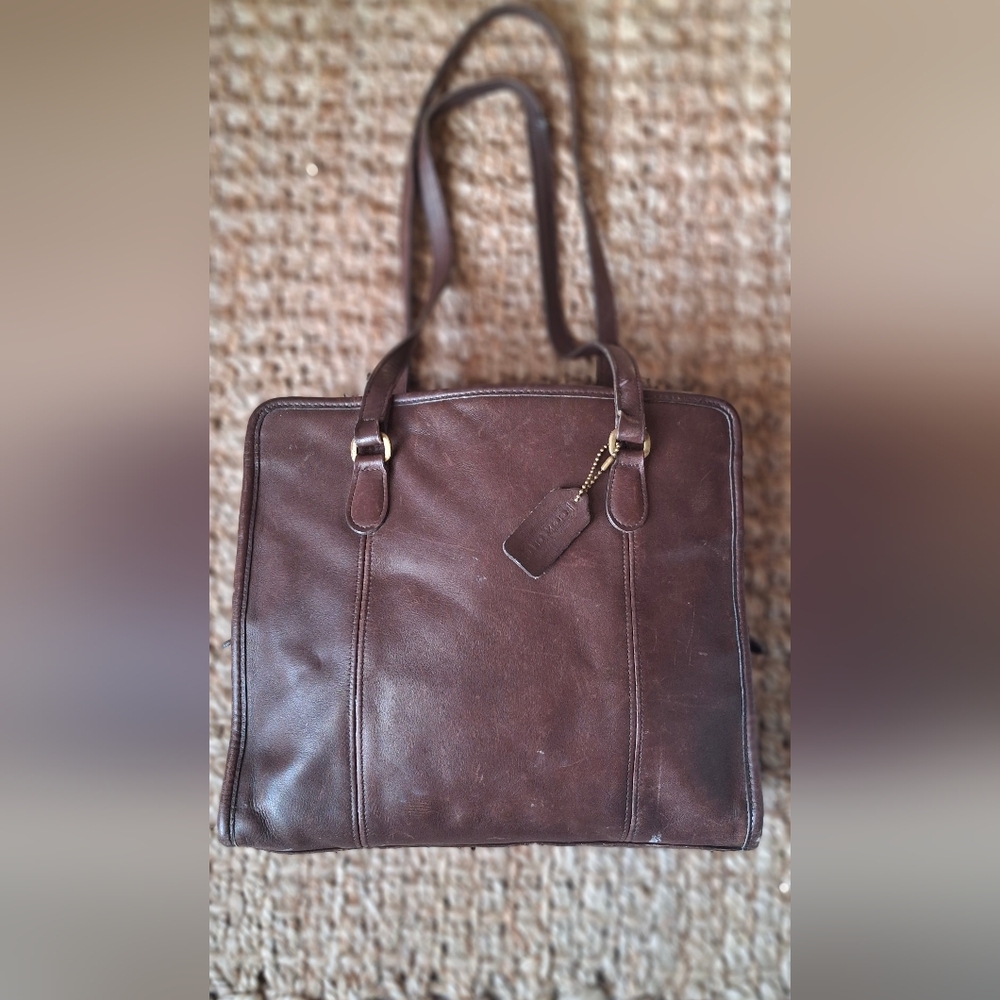 Coach 1941‎ Vintage leather  compartment tote